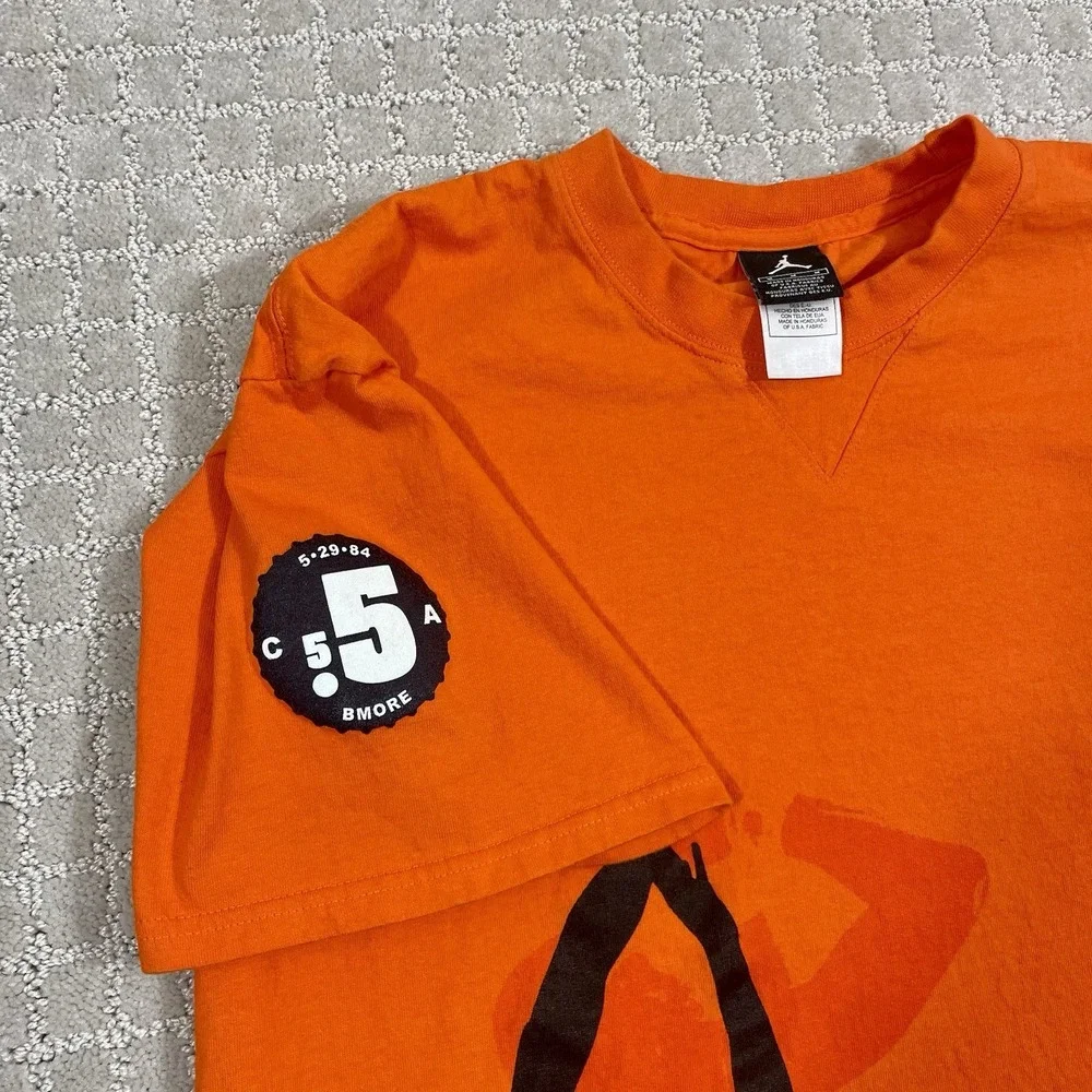 Vintage 00's Carmelo Anthony Orange Syracuse Jordan Brand Large Y2K Bmore Tshirt